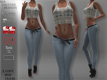 "GCD" Sandy Lace Crop Tops With Bra Mint