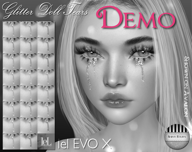 ~Shiny Stuffs~ DEMO Lelutka EvoX Glitter Doll Tears 