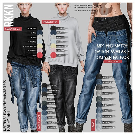 RKKN. Hailey Jeans Black RARE/HG