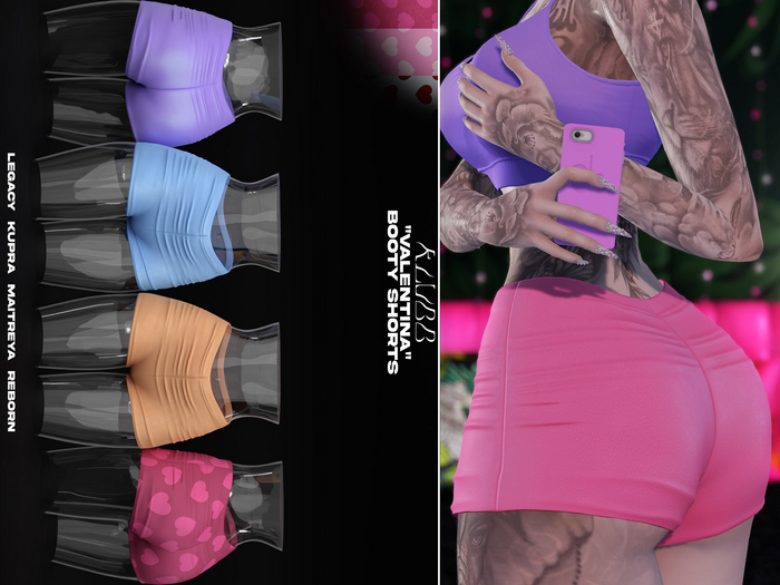 #KLUBB - "Valentina" Booty Shorts [Bad Influence]