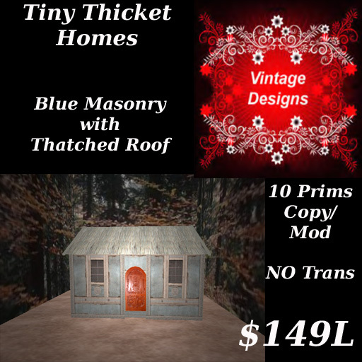 Tiny Thicket Home Blue Masonry