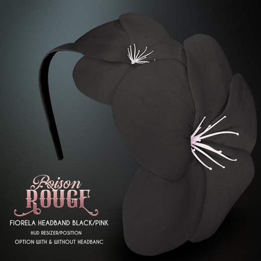 POISON ROUGE Fiorela - Black/Pink