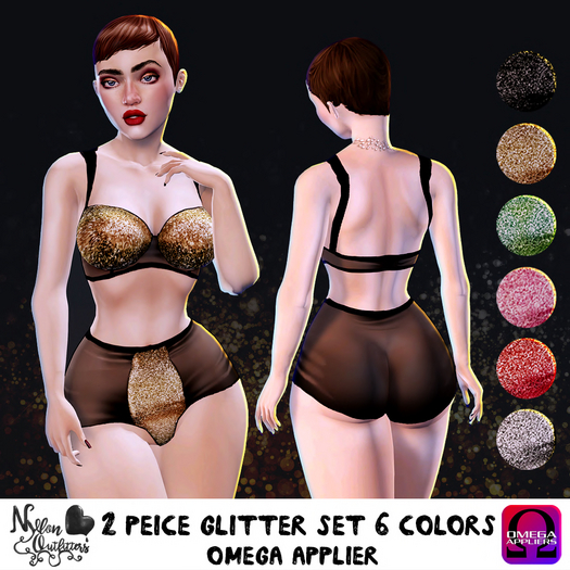 (NO) 2 Peice Glitter Set