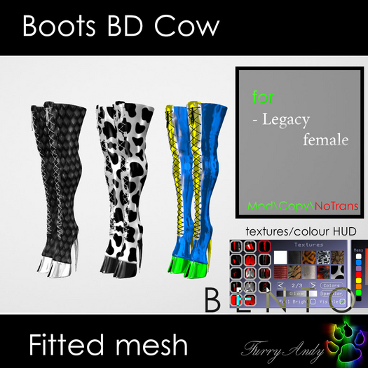 DEMO - Furry Andy - Boots BD Cow - Legacy female
