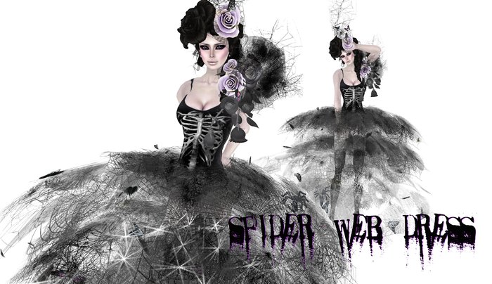 Boudoir Halloween -Spider Web Dress