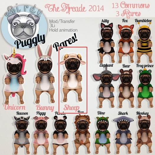 .Birdy. Puggles {Sheep} RARE