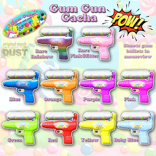 1 DUST: Gum Gun Rainbow RARE