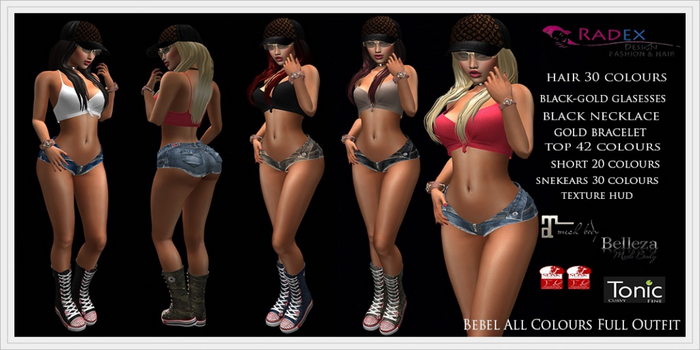 RADEX Mesh Bebel DEMO All Colours Full Outfit