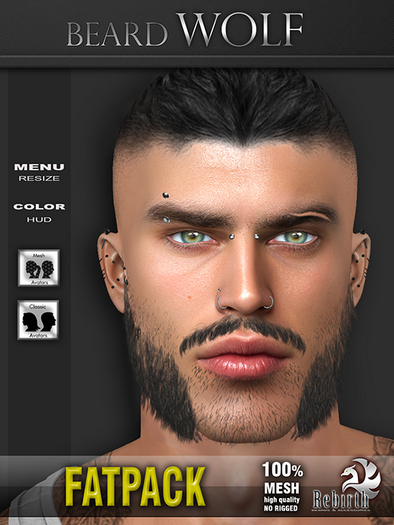 [//REBIRTH/]-BEARD_Wolf-[FATPACK]