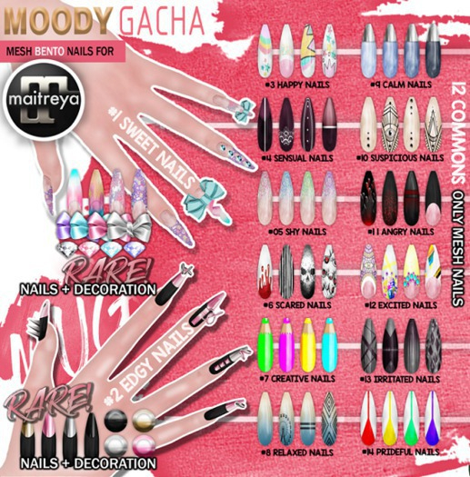 Mug - Moody Gacha - #1 Sweet Nails RARE