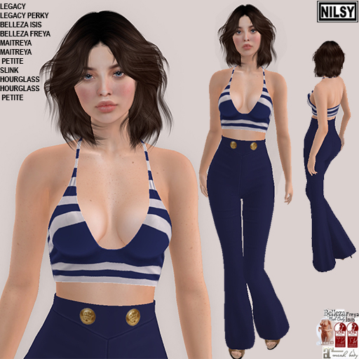 MARINE PANTS&TANKTOP,MESH BODY