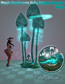 Magic Mushrooms Baby Dragon Surprise ~ teal 8LI