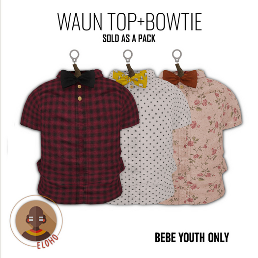 [E.] WAUN TOP+BOWTIE PATTERNS PACK