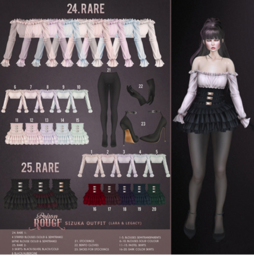 24. POISON ROUGE Sizuka Blouse Maitreya RARE