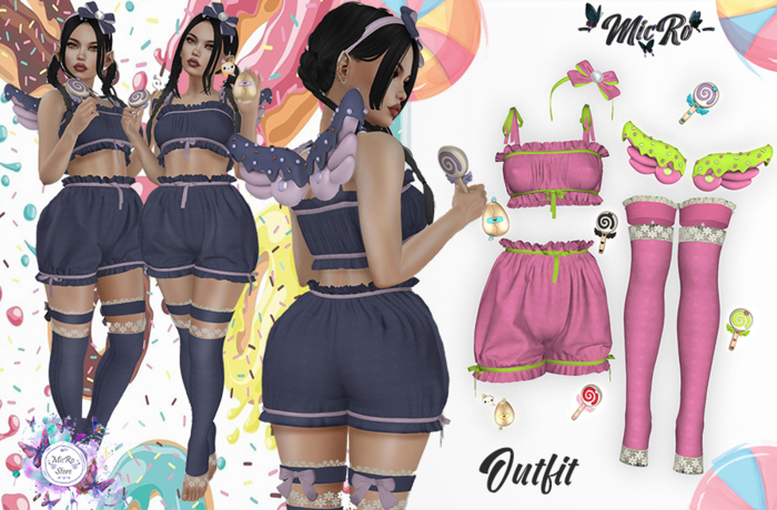 - MicRo - Outfit Spring Sweetness Pink Lime