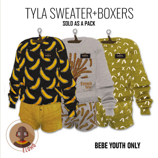 [E.] TYLA SWEATER+BOXERS