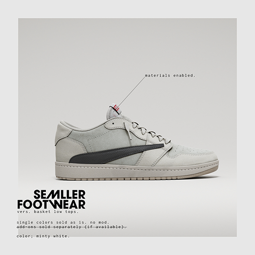Semller - Basket Low Tops Minty White (add)