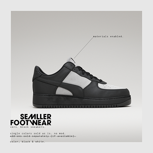 Semller - Block Sneakers Black & White (add)