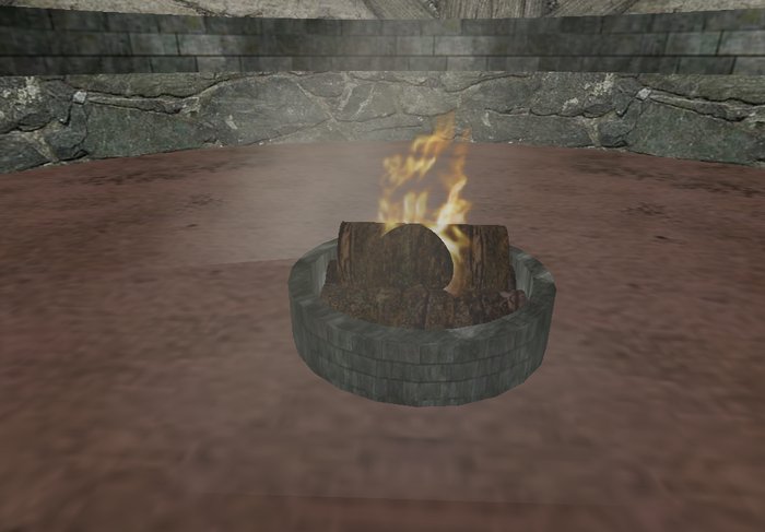 Round Blue Masonry & Wood Sauna