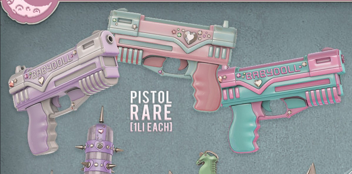 .random.Matter. - Girl Fight - Pistol [Pink] - RARE