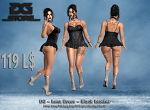 DG - Lena Dress - Black Leather - Box