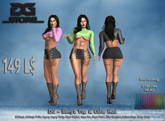 DG - Sonya Top & Color Hud - Box