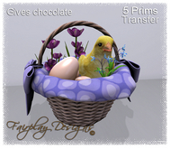 Spring Flowers Easter Basket ~Touch for Treat~