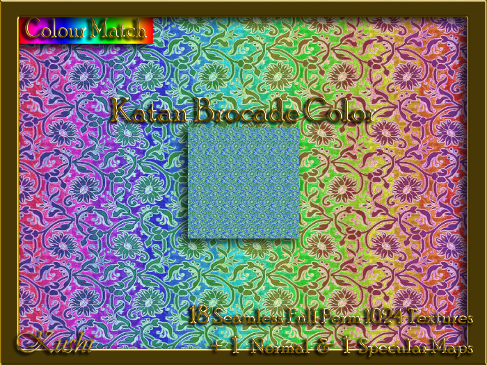 Katan Brocade Color Seamless Texture Set