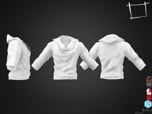 Full Perm Men's Cowl Neck Hoodie Top Slink Male, Belleza Jake, Signature Gianni, Legacy Male
