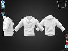 Dae Obj FBX Men's Cowl Neck Hoodie Top Slink, Belleza Jake, Signature Gianni, Legacy