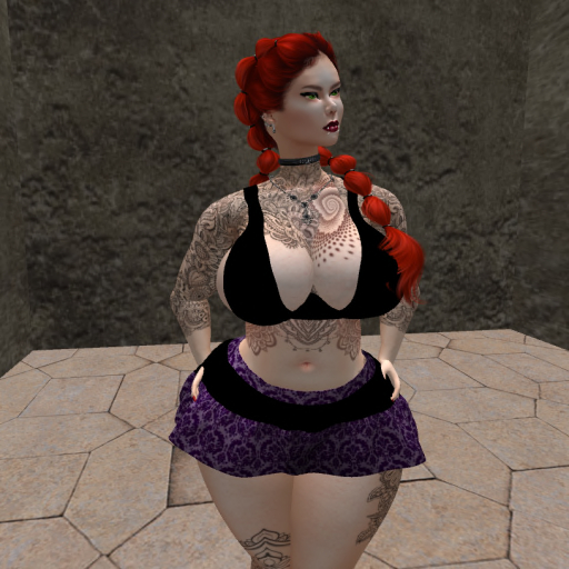  {Xan's} Kupra set purple print