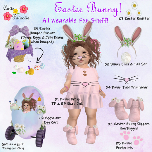 02 ::CP:: Easter Bunny Slippers (BOXED)