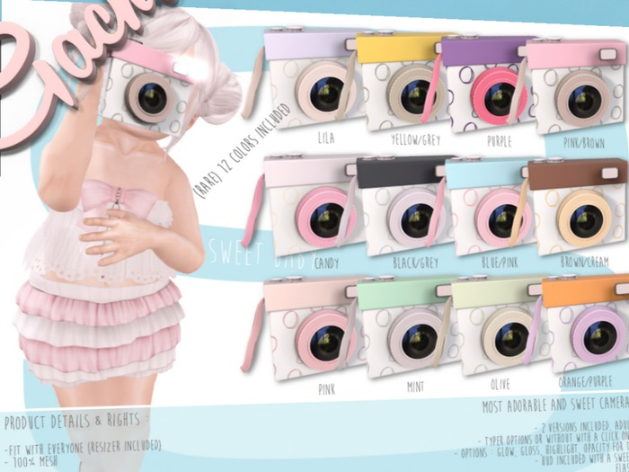 Sweet Baby - Kawaii Little Camera - [RARE] 12 Colors Boxed