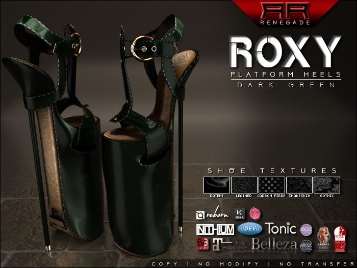 [Renegade] Roxy Platform Heels - Dark Green