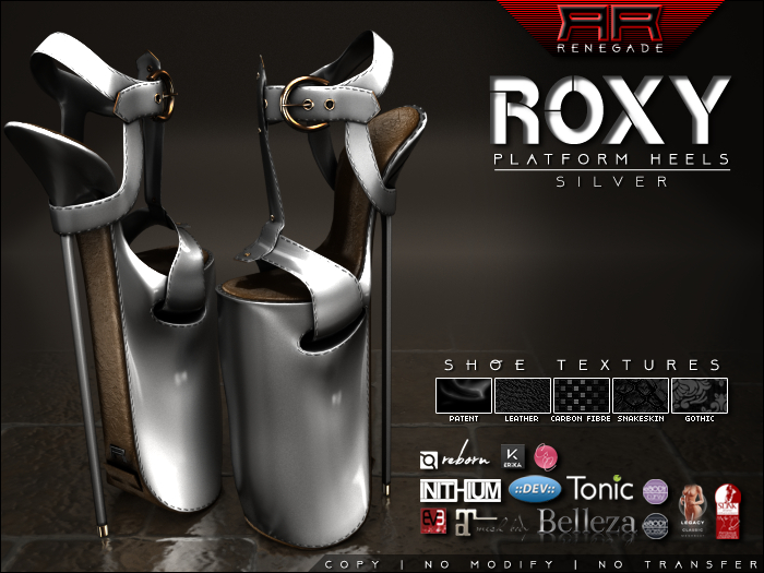 [Renegade] Roxy Platform Heels - Silver
