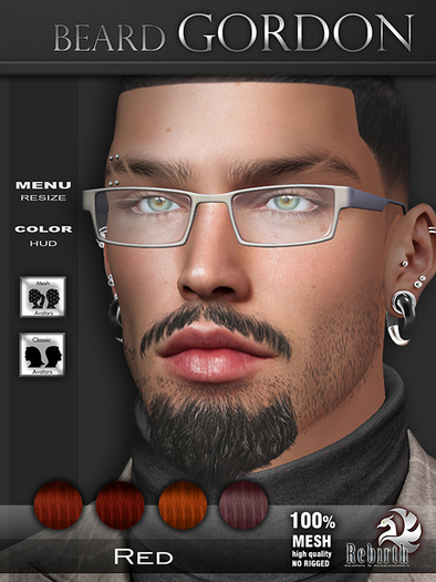 [//REBIRTH/]-BEARD_gordon-Red