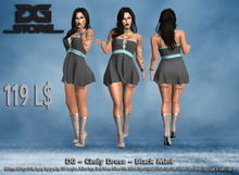 DG - Cindy Dress - Black Mint - Box