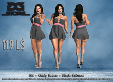 DG - Cindy Dress - Black Salmon - Box