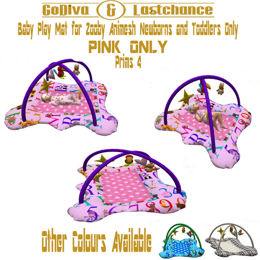 G&L PINK ZOOBY ANIMESH PLAYMAT 