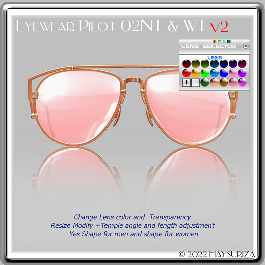 HAYSURIZA_Eyewear_Pilot 002NT & 002WT 1.1