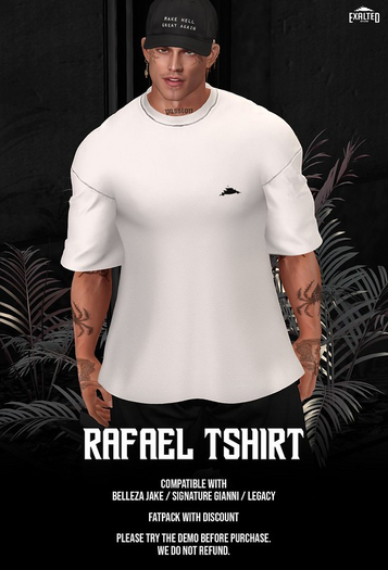 ExalteD - Rafael Tshirt {Belleza/Signature/Legacy} White