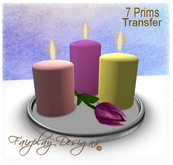 Spring Palette Candles with Laying Tulip!