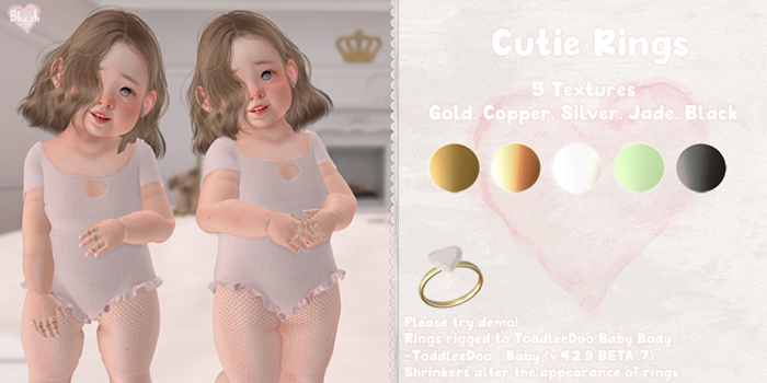 Blush. Cutie Rings - DEMO