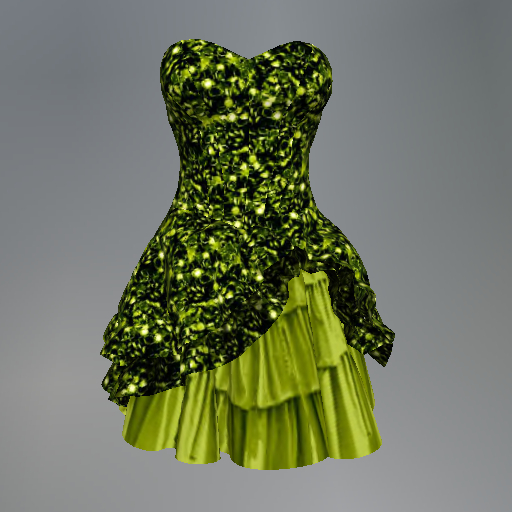 Second Life Marketplace - Peridot Gemstone Slink Dress Second Life Marketplace - Peridot Gemstone Slink Dress