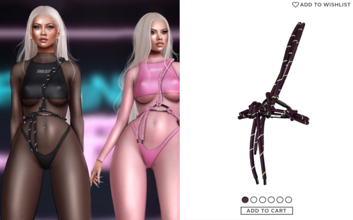 "Off-Havoc" x "Alaia" Rope . Eggplant