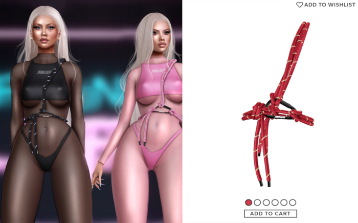 "Off-Havoc" x "Alaia" Rope . Red