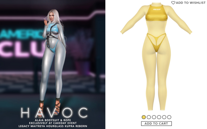 "Off-Havoc" x "Alaia" Set . Yellow