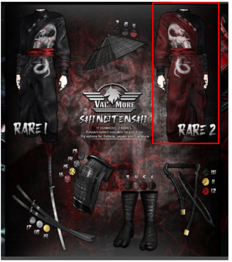 2. [Val'More] Shinotenshi - 2 RARE