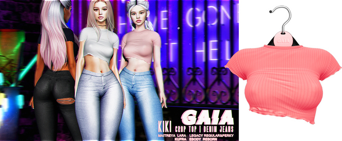 Gaia - Kiki Crop Top BABYPINK