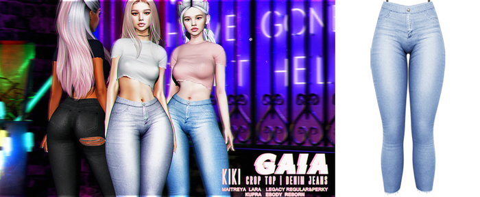 Gaia - Kiki Denim Jeans SKY